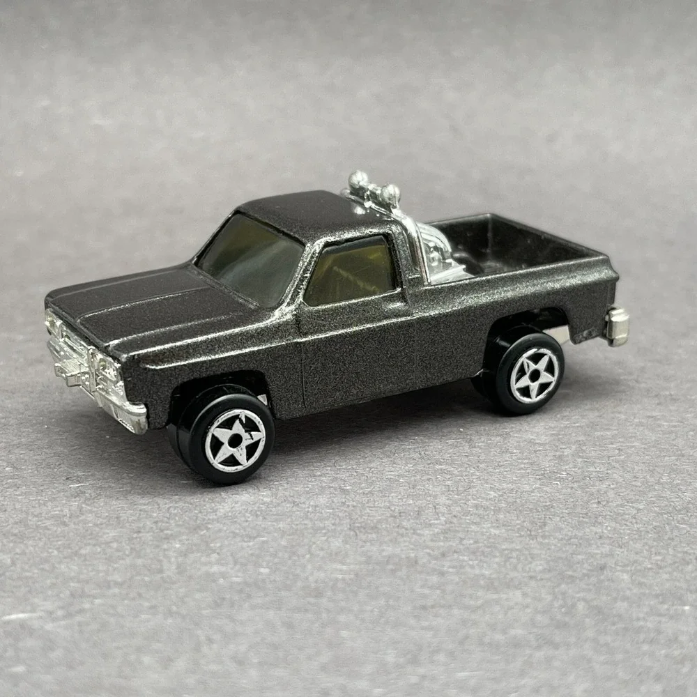 Vintage ERTL Chevrolet Chevy GMC Pickup Truck Metallic Black Diecast 1/64 Scale‎